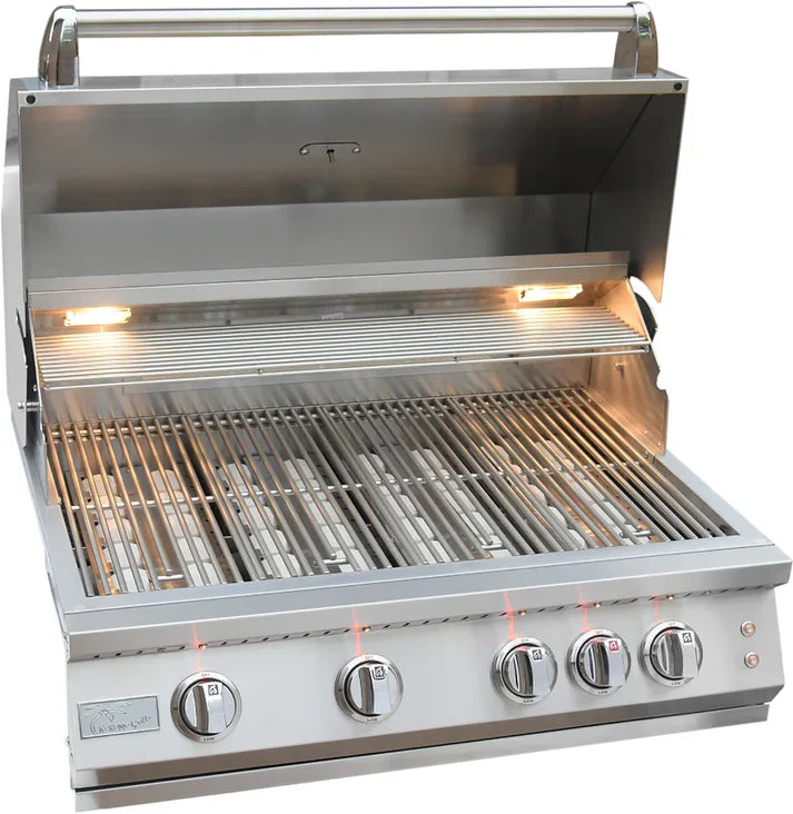 Kokomo 32” Professional Built in Gas Grill (4 Burner/Back Burner) SKU: KO-BAK4BG-PRO