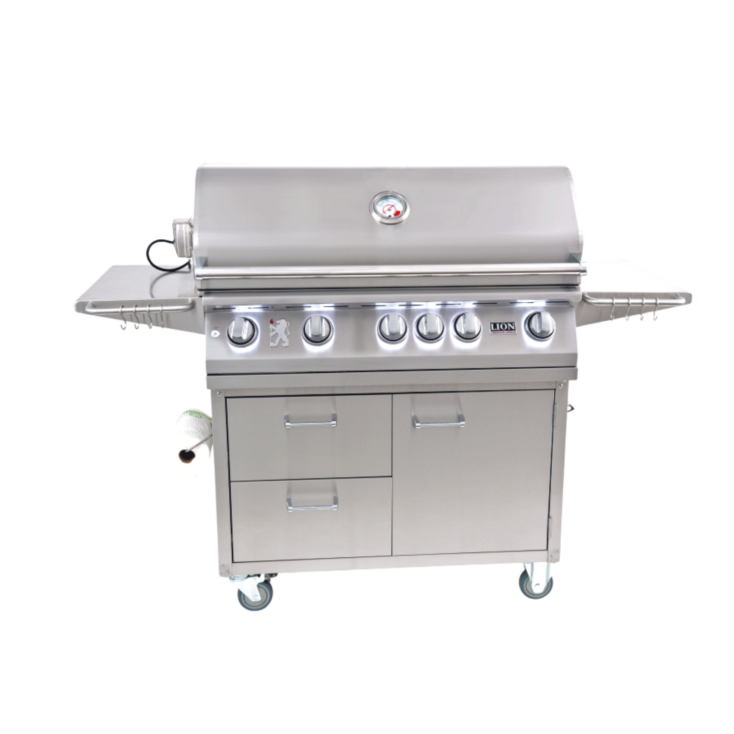 Lion Premium Grills Freestanding 40-Inch 5-Burner Gas Grill -L90000
